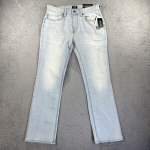 Buffalo David Bitton Jeans Mens 33x30 Light Blue Denim Pants King Slim Boot NEW‎